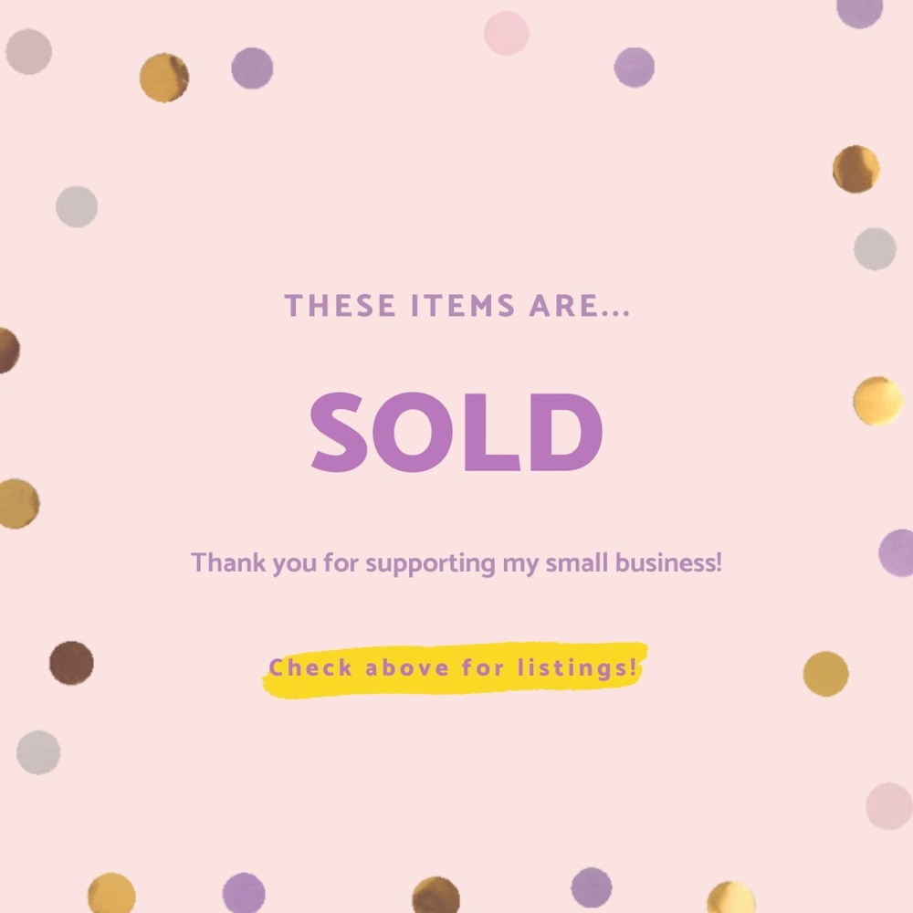 All Items Past This Point Are Sold!!!